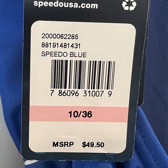 Speedo Pro LT Super Back Swimsuit One Piece Team Blue Speedo Size 10 / 36 NWT - Picture 9 of 15